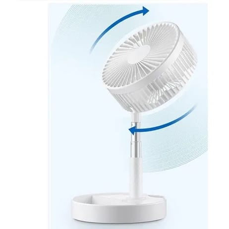 Ventilador Recarregável Silencioso Dobrável Portátil Sem Fio