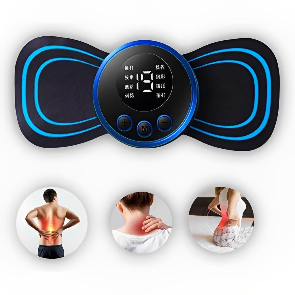 Mini Massageador Elétrico Portátil Cervical EMS